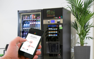 Вендинг на расстоянии Button Barista App