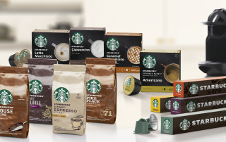 Nestlé начинает продажи кофе и кофейных капсул под брендом Starbucks