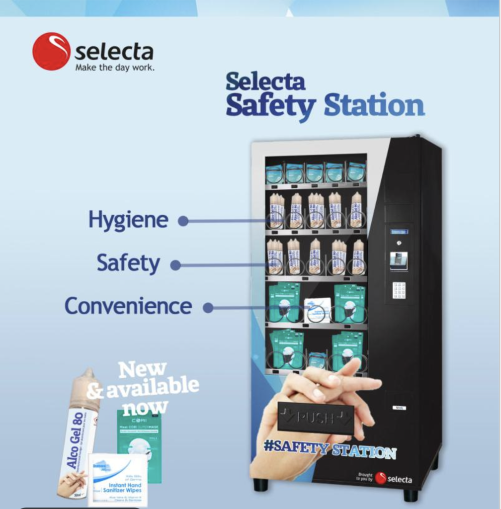 Поймать момент: Selecta размещает по всей Европе вендинговые автоматы с СИЗ