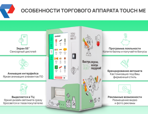 Находка для бизнеса: вендинговый автомат Touch Me с сенсорным экраном и дружелюбным интерфейсом